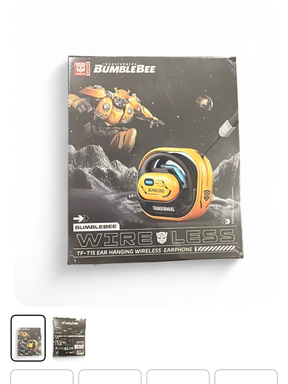 Transformers Bumblebee Wireless Earphones - Yellow/Black